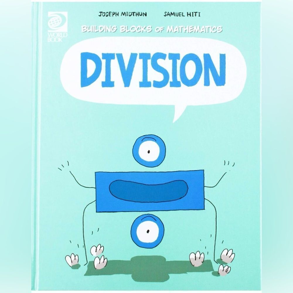 🤯5/$25🤯 Building Blocks Of Mathematics Division Hard Cover Book New